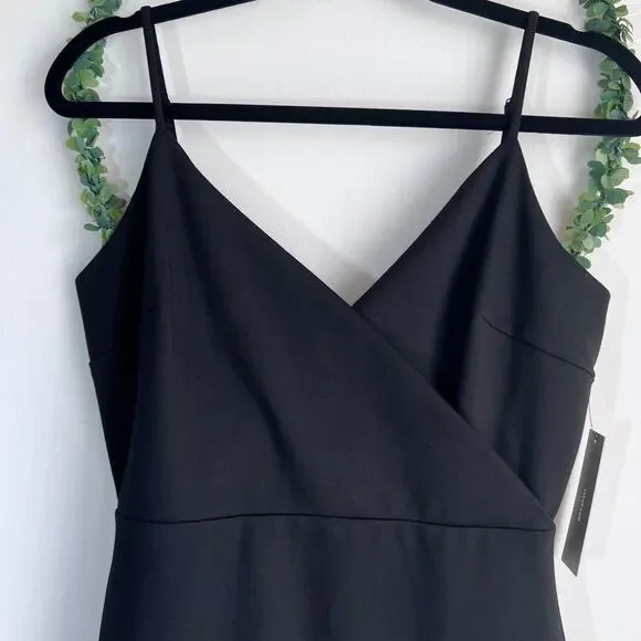 NWT Lulus Sealed With A Kiss Body Con Black Ruffle Dress Size: Medium - Picture 7 of 16